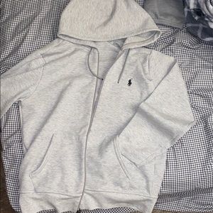 Medium zip up polo sweater